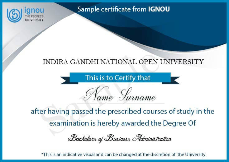 Sample Certificate
